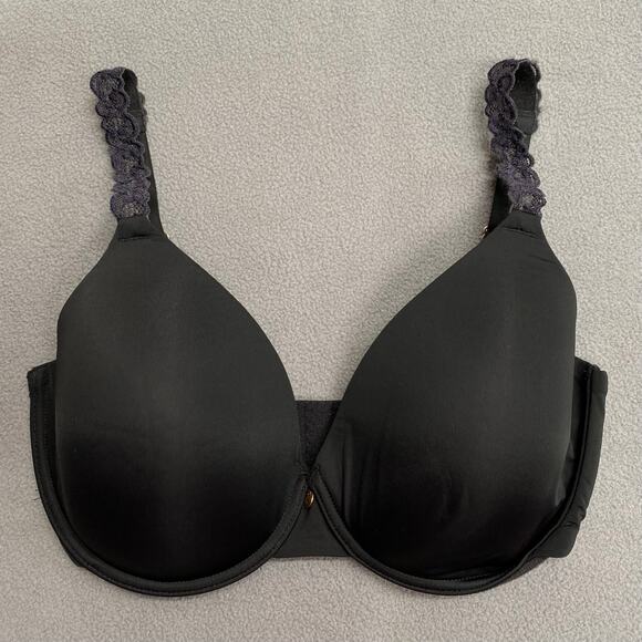 Natori Pure Luxe Custom Coverage Contour Underwire Bra Black 32G 732080 - Picture 1 of 8